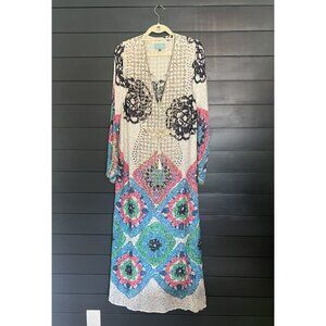 TAJ by Sabrina Crippa 100% Silk Maxi Dress – Size Large